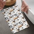 thumbnail image 2 of Pug and Footprints Bathroom Rugs Mat,Non Slip Microfiber Bathroom Rug,Rubber Backing,Soft Bathroom Mats for Bathroom Floor,Tub and Shower,20x32in(50x80cm), 2 of 5