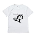 thumbnail image 1 of Camiseta con estampado de letras rusas para mujer camiseta divertida con estampado de cerebro camiseta informal básica con cuello redondo camiseta blanca de manga corta para mujer, 1 of 7