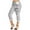 Gray, variant on Patlollav Womens Sports Leggings Paired With Hip Lifting Yoga Capris