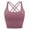 Rose Purple, variant on Mascarry Sports Bra for Women Padded Medium Support Criss Cross Strappy Seamless Bras for Yoga Exercise Jogging Running Athletic Activities Daily Wear