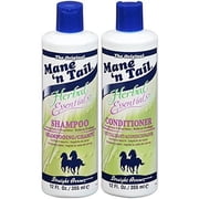 The Original Mane ‘n Tail Olive Oil Complex – Herbal Gro Shampoo + Conditioner – Strengthens & Nourishes – Reduces Breakage – 12 Oz
