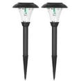 thumbnail image 2 of 2pcs Solar Lawn Lights 600mAh Solar White Light Outdoor Solar Powered Landscape Lights IP65 Waterproof Warm White Light Pathway Lights for Garden Backyard, 2 of 9