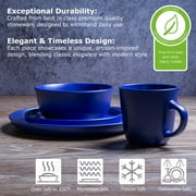 Buy MÜLLERHEIM 903 Collection 16 Piece Stoneware Dinnerware Set, Blue, Service for 4 Online at Low Prices in India