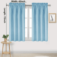 thumbnail image 2 of Blackout Curtains for Bedroom 72 Inch Length 2 Panels Set, Thermal Insulated Privacy Energy Saving Rod Pocket Window Curtain Room Darkening Drapes, W42 x L72 Inch, 2 of 7