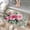 Pink Roses, variant on 1pc Abstract Circles Composition Absorbent Non-Slip Bathroom Thickened Flannel Rug Decor,Soft,Quick Drying,Suitable For Indoor/outdoor Use,Bathrooms,Bedrooms,Kitchens,Terrace,Laundry Rooms,16"x24"
