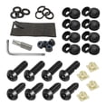 thumbnail image 5 of Baoblaze Plate Screws Set Car Tag Bolts Fastener Caps Plate Fasteners Black, 5 of 7