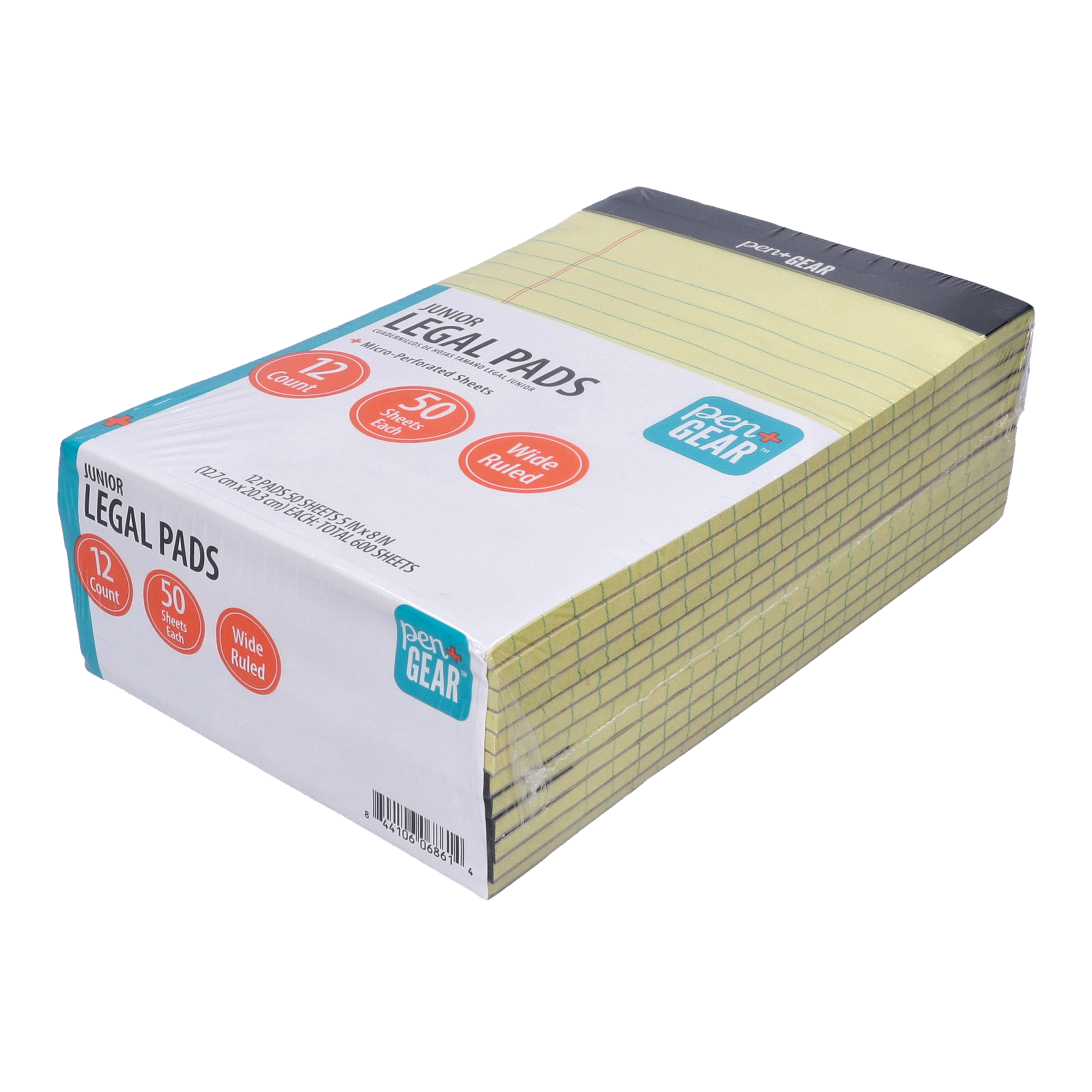 Pen+Gear Junior Legal Pads 5x8 Wide Ruled, 12 Pack photo 7