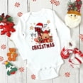 thumbnail image 5 of Body de bebé con estampado de mi primer muñeco de nieve de Navidad, ropa para recién nacidos, mono de manga larga para niños y niñas, trajes de fiesta para bebés, 5 of 5