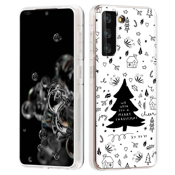 TalkingCase Slim Phone Case Compatible for Samsung Galaxy S21 5G, S30,(Not S21+,S21 Ultra),Wish You A Xmas Print,Lightweight,Flexible,Soft, USA