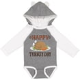 thumbnail image 3 of Inktastic Thanksgiving Happy Turkey Day Boys or Girls Long Sleeve Baby Bodysuit, 3 of 5