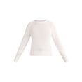 thumbnail image 4 of Free Assembly Women’s Cotton Saddle Shoulder Sweater with Long Sleeves, Sizes XS-3XL, 4 of 5