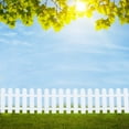 thumbnail image 4 of CNKOO 5Pcs Garden Picket Fence Plastic White Edgings Decorative Landscape Path Panels, 4 of 4