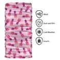 thumbnail image 2 of WIRESTER Bandana Seamless Tube Mask, Headwear, Scarf for Wear Face Coverings, Running, Cycling, Fishing, UV Protection - Hot Pink Pineapple Pattern Pink Pastel, 2 of 6