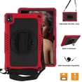 thumbnail image 3 of FIEWESEY for TCL TABMAX 10.4 Inch Tablet Case,Heavy-Duty Shockproof Kids Friendly Hybrid Rugged Protective Case for Nokia T20/Nokia T21/TCL Tab Pro 5G 9198S/VASTKING KingPad M10 Tablet(Red/Black), 3 of 6