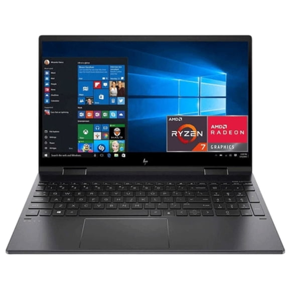 Restored HP ENVY x360 15-ee0003ca 15.6" FHD IPS AMD Ryzen 7 4700U 2.0 GHz 8GB DDR4 1TB SSD AMD Radeon Graphics Windows 11 Home Laptop, Black - 9VT87UA