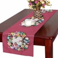 thumbnail image 1 of YUSDECOR Cute Bunny Floral Table Runner, Cartoon Rabbit Table Cloth Runner for Wedding Party Banquet Decoration 14x72 inch, 1 of 2