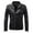 Black, variant on XFLWAM Men's PU Leather Jacket Causal Faux Leather Motorcycle Jacket Zipper Biker Coat Brown S