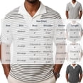 thumbnail image 4 of Josdec Men's Fake Two-Piece Polo Shirt Striped Knit Short Sleeve V-Neck Collar Casual Summer Top for Office & Daily Wear M-XXXL, 4 of 5