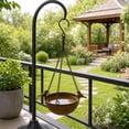 thumbnail image 4 of Hanging Bird Feeder,Sturdy Chain Mount Structure Suspended Bird Water Feeder for Backyard Outdoor Garden Bird Hydration, 4 of 7