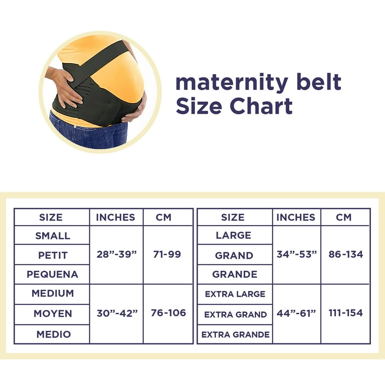 The Original Maternity Support Belt By Loving Comfort Provides Comfort and Relief Throughout Pregnancy Black Small Walmart