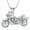 Silver, variant on Motorcycle Urn Necklace for Ashes Men Women Cremation Jewelry Stainless Steel Motorbike Memorial Necklaces Ash Holder for Human / Pets with Fill Tool