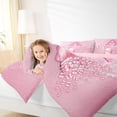 thumbnail image 3 of meiyoeat Pink Glitter Butterfly Monogrammed A Twin Comforter Sets for Girls, Sparkle Floral Initial Letter Bedding Set, Pink Reversible 2-Piece, 1 Comforter and 1 Pillowcase, 3 of 6