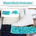 thumbnail image 1 of 2 fundas protectoras para cuchillas de patines de hielo, fundas protectoras para cuchillas de hockey, protectores para patines artísticos deportivos. Verde, 1 of 8