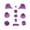 transparent purple, variant on Wireless Handle Repair Buttons L R Right Left Buttons Easy Repalcement Parts Suitable for Gaming Controller