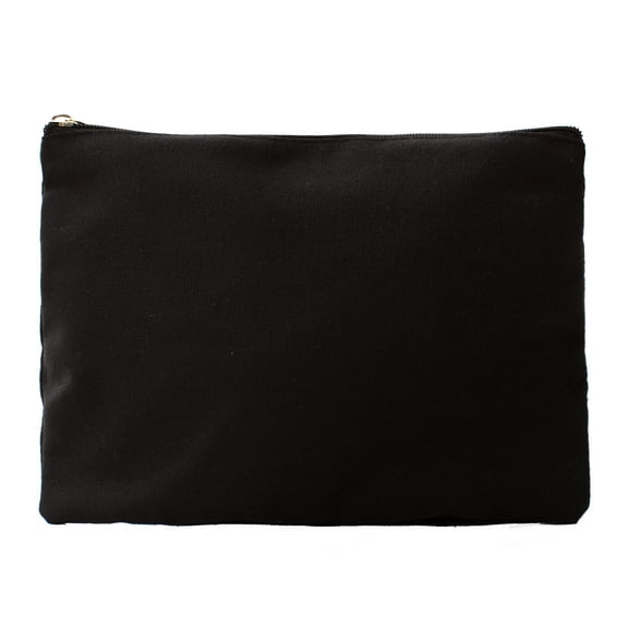 Canvas Cosmetic Bag, Large Travel Toiletry Clutch Bag