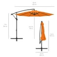 thumbnail image 7 of Best Choice Products 10ft Offset Hanging Outdoor Market Patio Umbrella w/ Easy Tilt Adjustment - Orange, 7 of 7