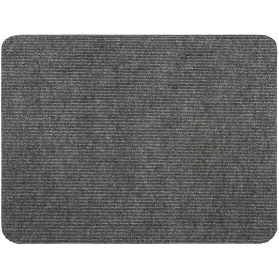 Mohawk Home All Purpose Low Pile Non-Slip Indoor/Outdoor Stain/Fade Resistant Ribbed Mat, Grey, 3' x 4'