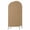 Brown, variant on Pure Black Wedding Arch Cover, Stretchy Spandex Arch Backdrop Stand Covers 4 FT, Simple Solid Color Round Top Arched Backdrop Cover for Birthday Party Ceremony Baby Shower Event