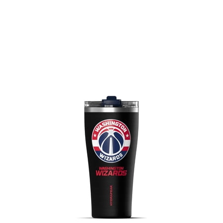 Hydrapeak Officially Licensed NBA Washington Wizards Tumbler 30 oz Stainless Steel Water Bottle Straw & Sip Lid Vacuum Insulated Spill-Proof Cup Holder Friendly Keeps Drinks Cold 30 Hours