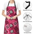 thumbnail image 6 of Cauagu Geometry Aprons with Pockets,Waterproof Apron for Women,Kitchen Cooking Apron Adjustable Bib Aprons Chef Apron for Cooking,Drawing,Crafting, 6 of 8