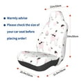 thumbnail image 3 of Daiia Cute Poodle Dog Printed Car Seat Cover - Waterproof & Sweatproof - Universal Fit, Machine Washable, Non-Slip - Seat Protector for Car, Truck, SUV, Van (1 Pack), 3 of 5