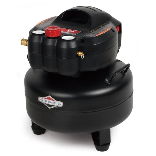 Briggs & Stratton 6 Gallon 1.5 HP 135 PSI Pancake Air Compressor, 0210641