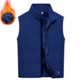 thumbnail image 2 of AnuYalue Mens Fleece Vest Big and Tall Windproof Full Zip Vests Winter Trendy Stand Collar Zipper Pockets Sleeveless Jackets, 2 of 7