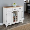 thumbnail image 2 of Homestyles Buffet de Buffets en Bois Blanc Cassé, 2 of 22