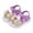 Purple, variant on Little Girl Sandals Purple Kids Bow Adjustable Hook and Loop Non-Slip Summer Shoes for Kids Lightweight Waterproof,Size 9.5
