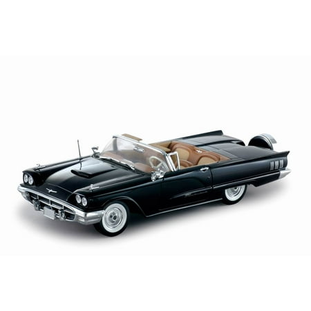 1960 Ford Thunderbird Convertible Raven Black 1 18 Cast Car Model 1960 Ford Thunderbird Convertible Raven Black 1 18 Cast Car Model By Sunstar