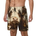 thumbnail image 1 of Fotbe Butterfly Cow Barrel Traje de Baño para Hombre – Shorts de Natación de Secado Rápido con Forro y Bolsillos-Medium, 1 of 6