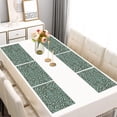 thumbnail image 2 of Green and Dark Green Giraffe Pattern Summer Placemats Table Placemats Set Of 6-Linen Kitchen Washable Placemats Table Mats 11.8"x17.7"Non-Slip Heat Resistant, 2 of 5