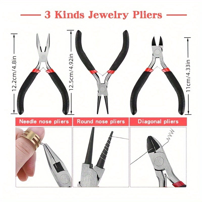 Jewelry Making Kit for Adults - All-in-One DIY Jewelry Craft with Magnifier & Helping Hands Tool - Beading Supplies for Earrings, Necklaces, Bracelets-Christmas Gift for Hobbyists