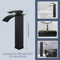 WeluvFit Modern Stainless Steel Tall Vessel Sink Faucet, Single Handle