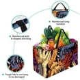 thumbnail image 3 of Print Large Capacity Reusable Foldable Laundry Bag & Picnic Basket Combo - Oxford Cloth Multipurpose Picnic Baskets, 3 of 7