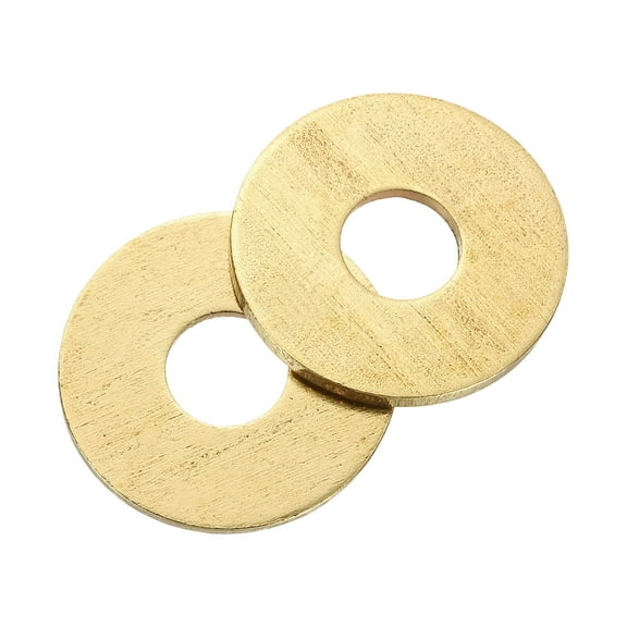 Uxcell M8 Flat Washer, 12 PackBrass Ring Washers 24mm OD 1.5mm Thick Sealing Gasket Ring