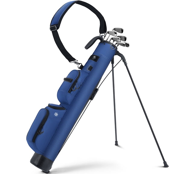 Sturdum 2.3 lb Lightweight Golf Stand Bag, Sunday Carry Bag with Stand, Insulated Cooler Pocket, 6–8 Club Capacity for Driving Range, Pitch & Putt, Par 3 & Executive Courses