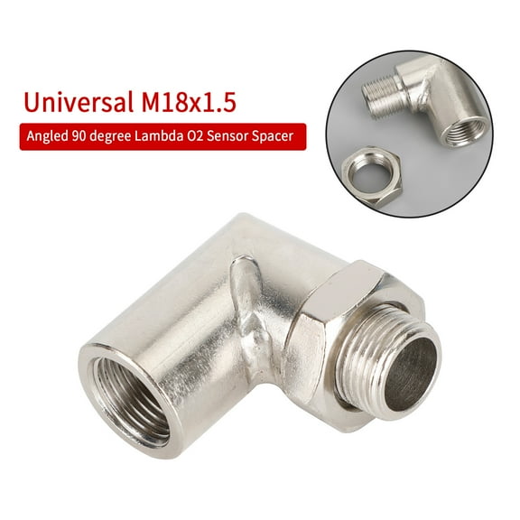 90 Degree Exhaust Pipe M18*1.5 Sensor Adapter Extension Extender CLE