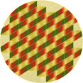 thumbnail image 1 of Ahgly Company Indoor Round Patterned Mahogany Brown Area Rugs, 7' Round, 1 of 6