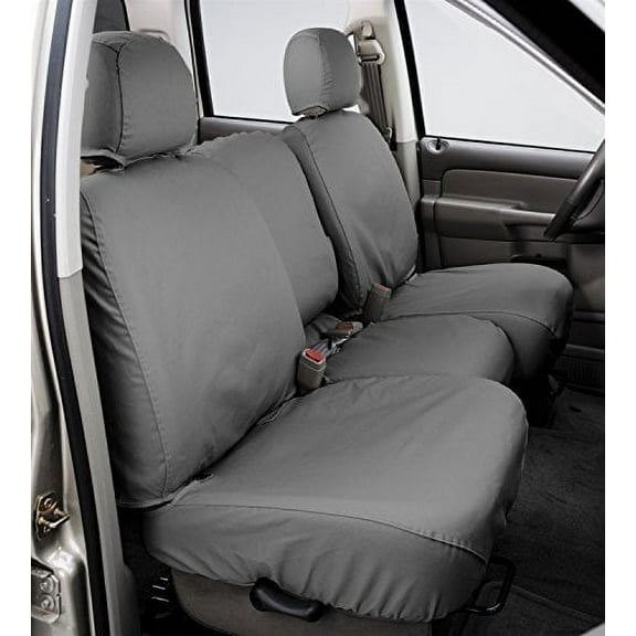 Covercraft Seatsaver Second Row Polycotton Grey Fits select: 2019 RAM 1500 CLASSIC TRADESMAN, 2013-2014 RAM 1500 ST